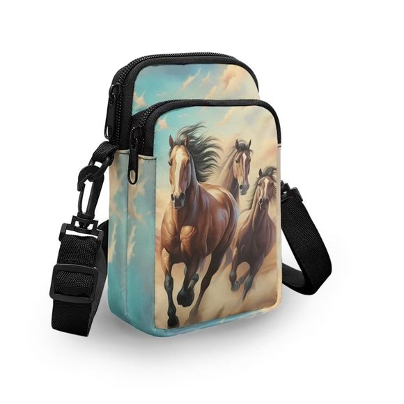 Crazy Horse Gifts Small Purses Cross Body Phone Bag Canvas Shoulder :) - Picture 1 of 6
